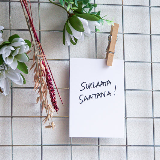 Postikortti, Suklaata saatana