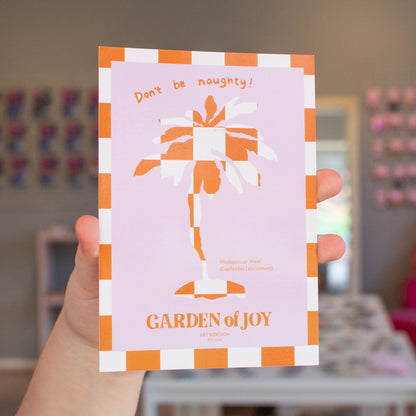 Postikortti, Garden of Joy, erilaisia